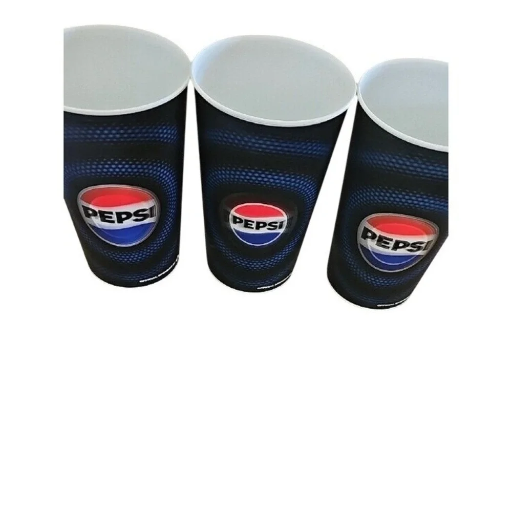 Set of 3 Los Angeles Rams SoFi Stadium Pepsi Holographic Souvenir Cups 6.5
